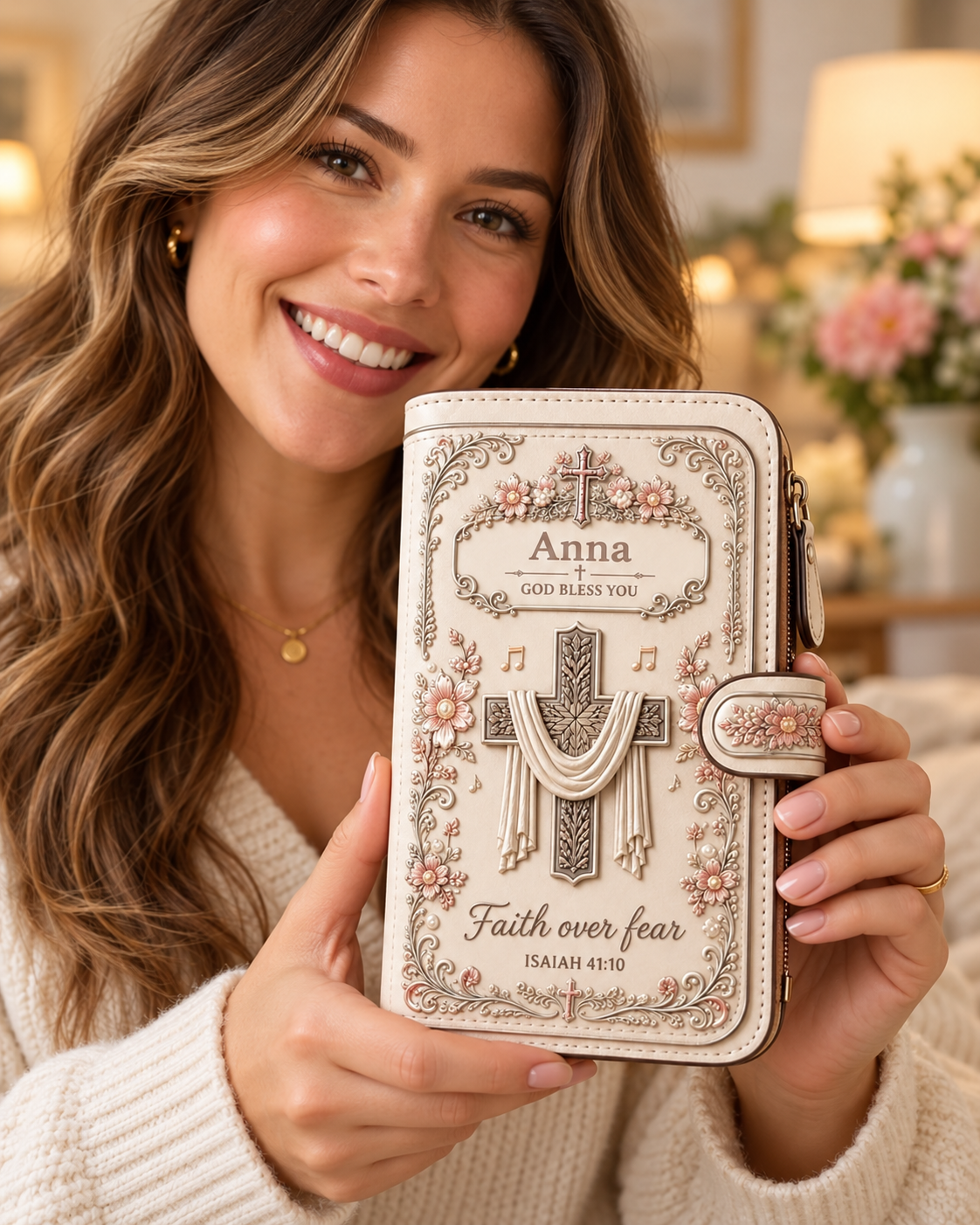 Faith Over Fear™ Personalized Christian Wallet