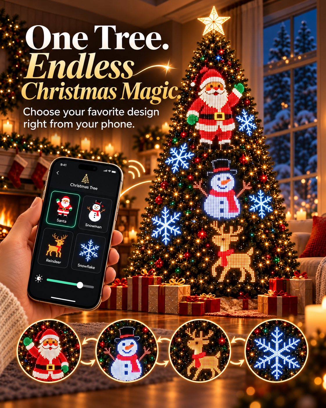 Smart Animated Christmas Tree Lights