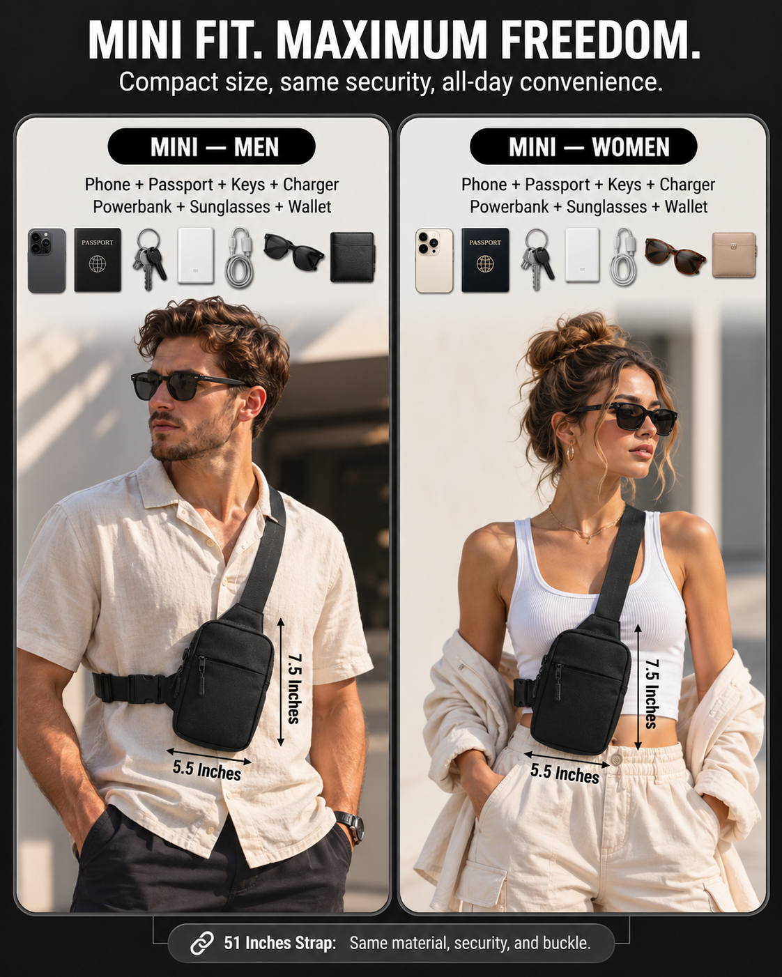 Vault Travel Sling Bag 3.0