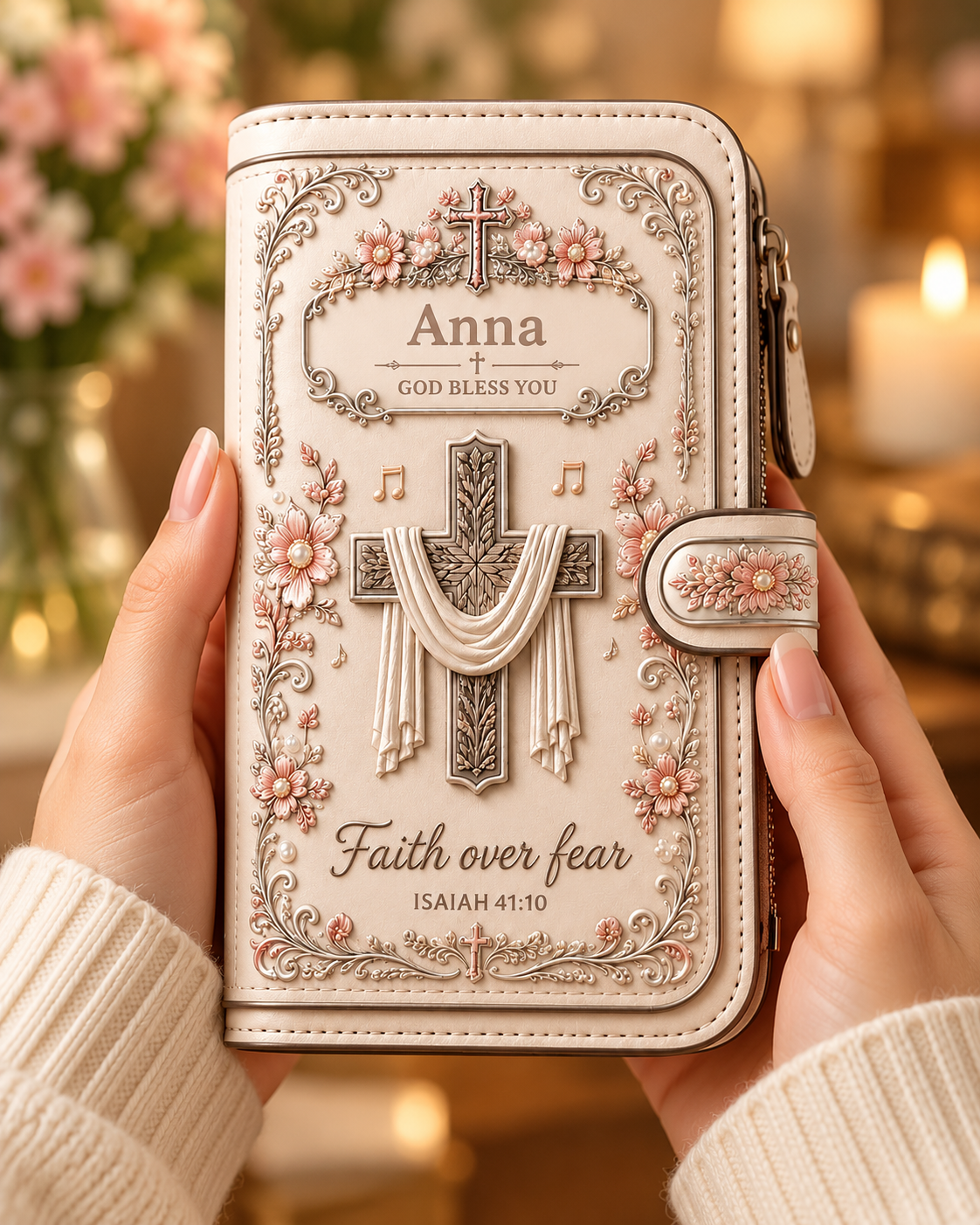 Faith Over Fear™ Personalized Christian Wallet