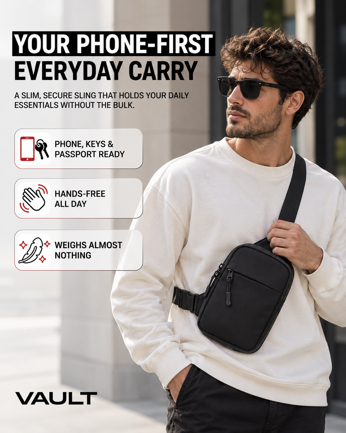 Vault Travel Sling Bag 3.0
